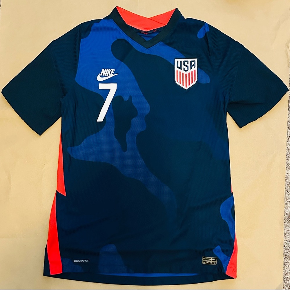 Nike Kids Navy and Red Soccer Jersey